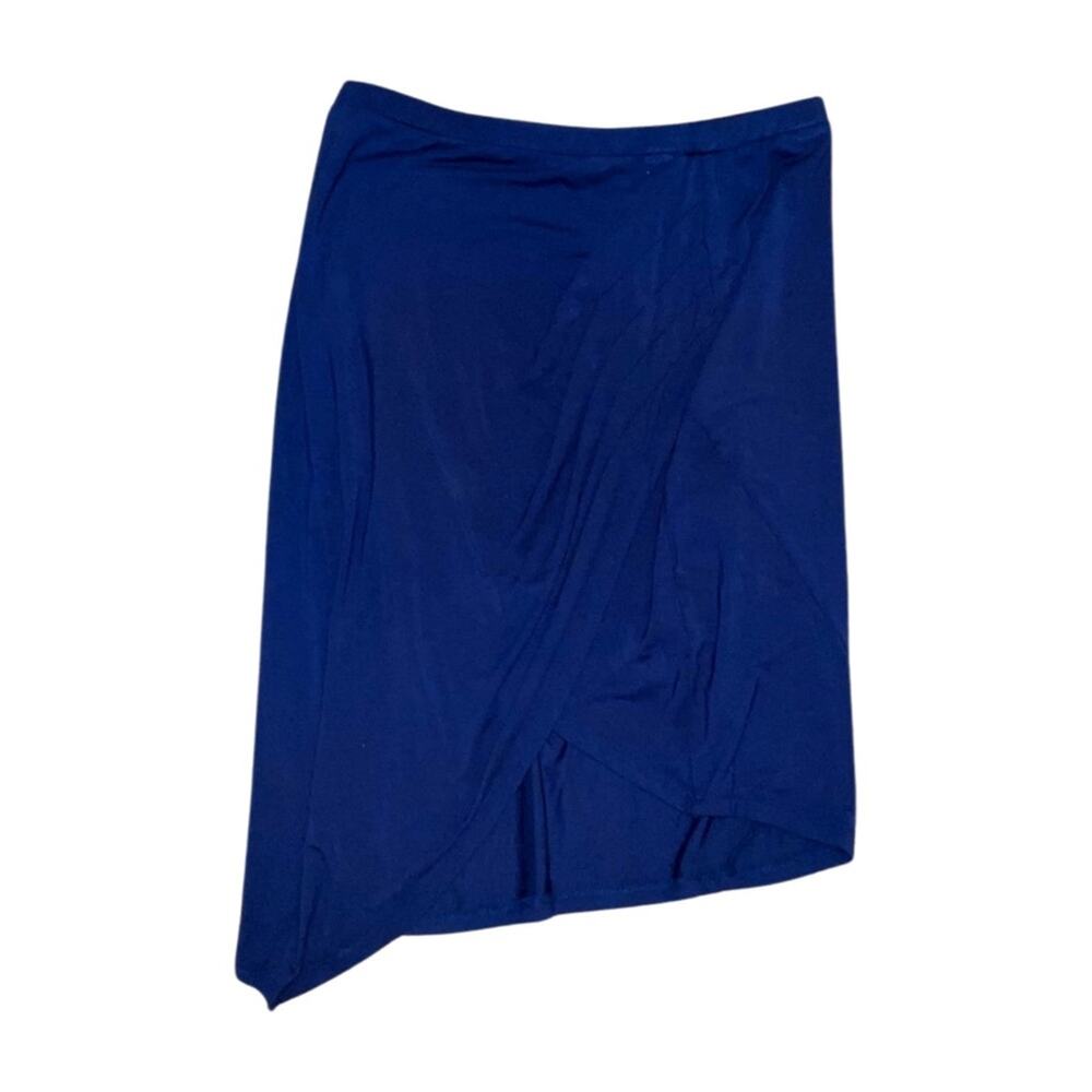 TCEC Blue Asymmetric Skirt Size L NWT